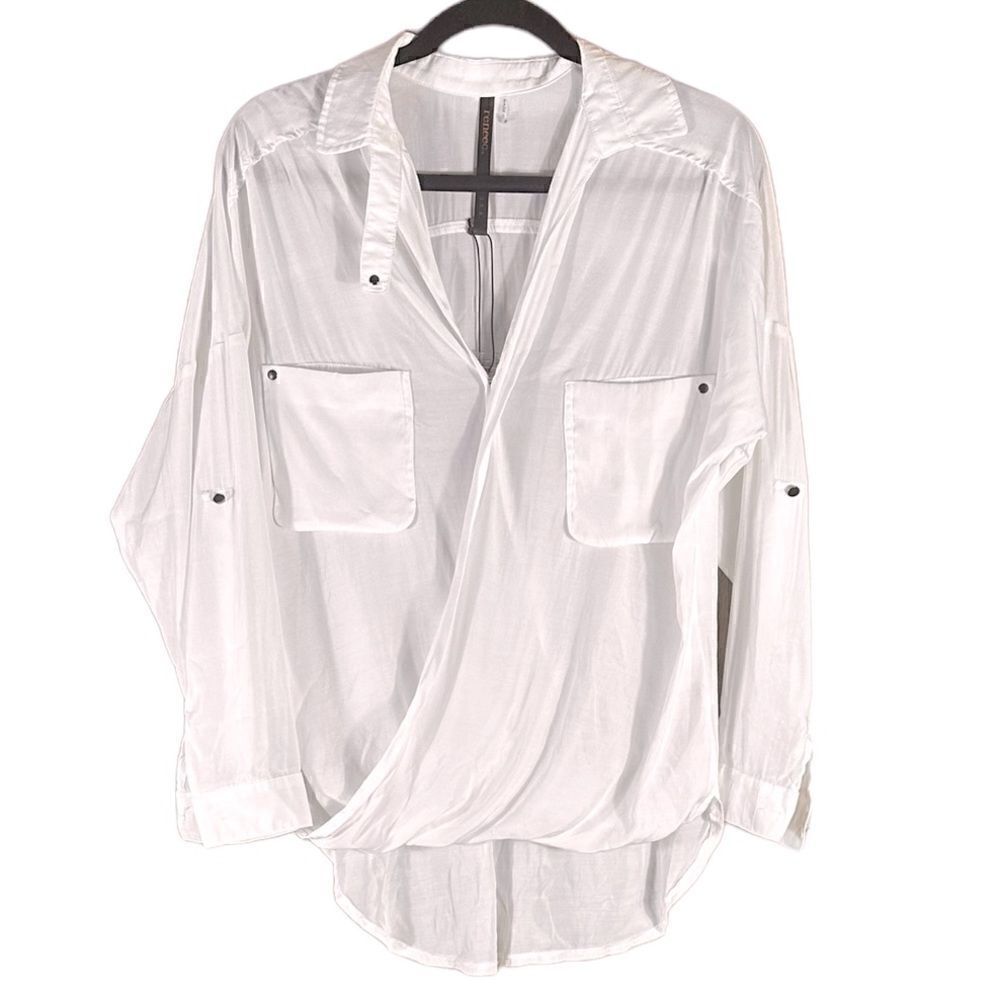 Renee C. High Low White Top Size‎ Small 📦
